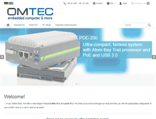 Tablet Screenshot of omtec-kg.de